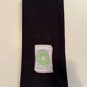 Mahjong Kitchen Towel - Dot -Embroidered